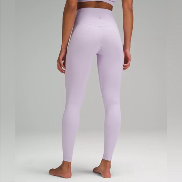 Lululemon Women’s Double Lined Align 28” Full Length Leggings-Size 10-Lilac - Picture 2 of 5